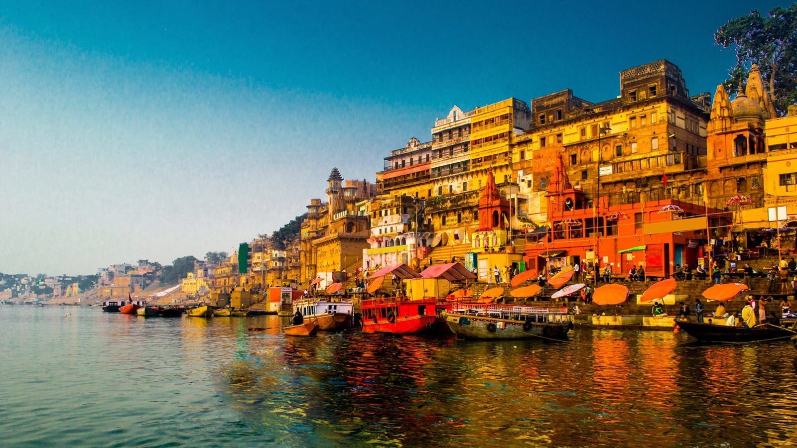 Ghats of Varanasi near Kashi Vishwanath Temple